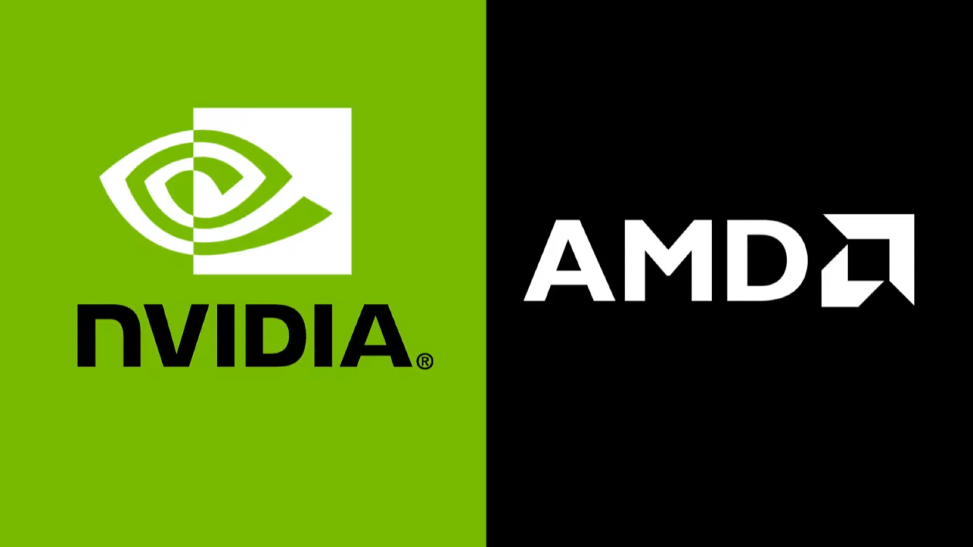 NVDIA AMD Logos
