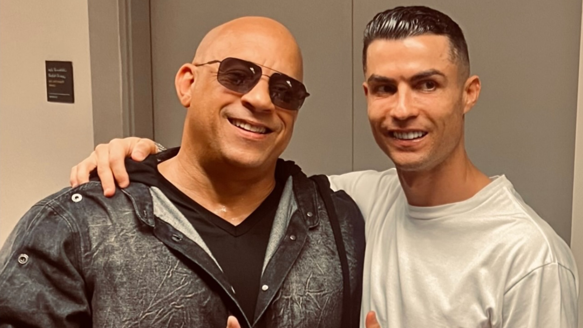 Cristiano Ronaldo e Vin Diesel