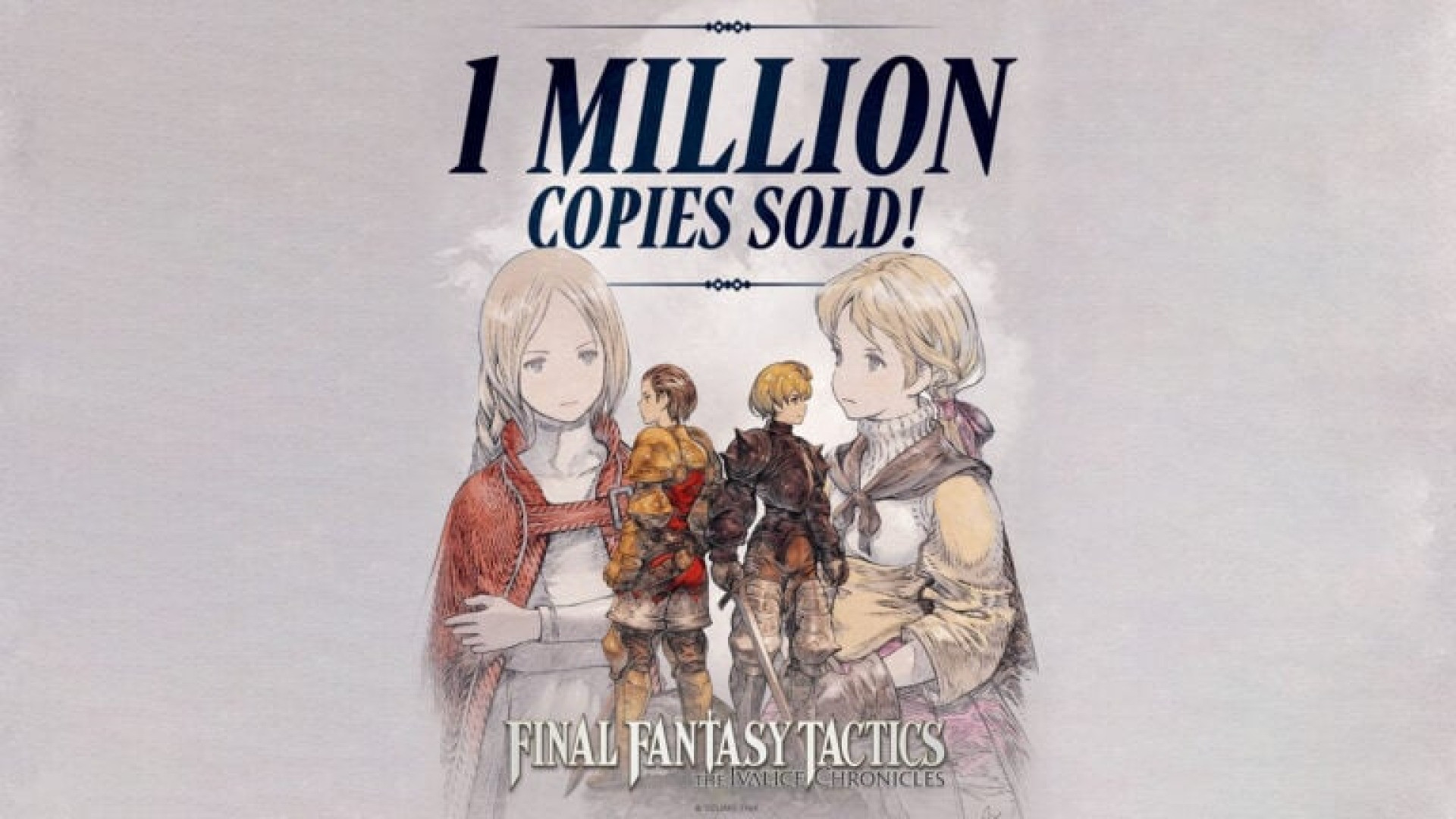 Final Fantasy Tactics: The Ivalice Chronicles ultrapassou um milhão de unidades vendidas 