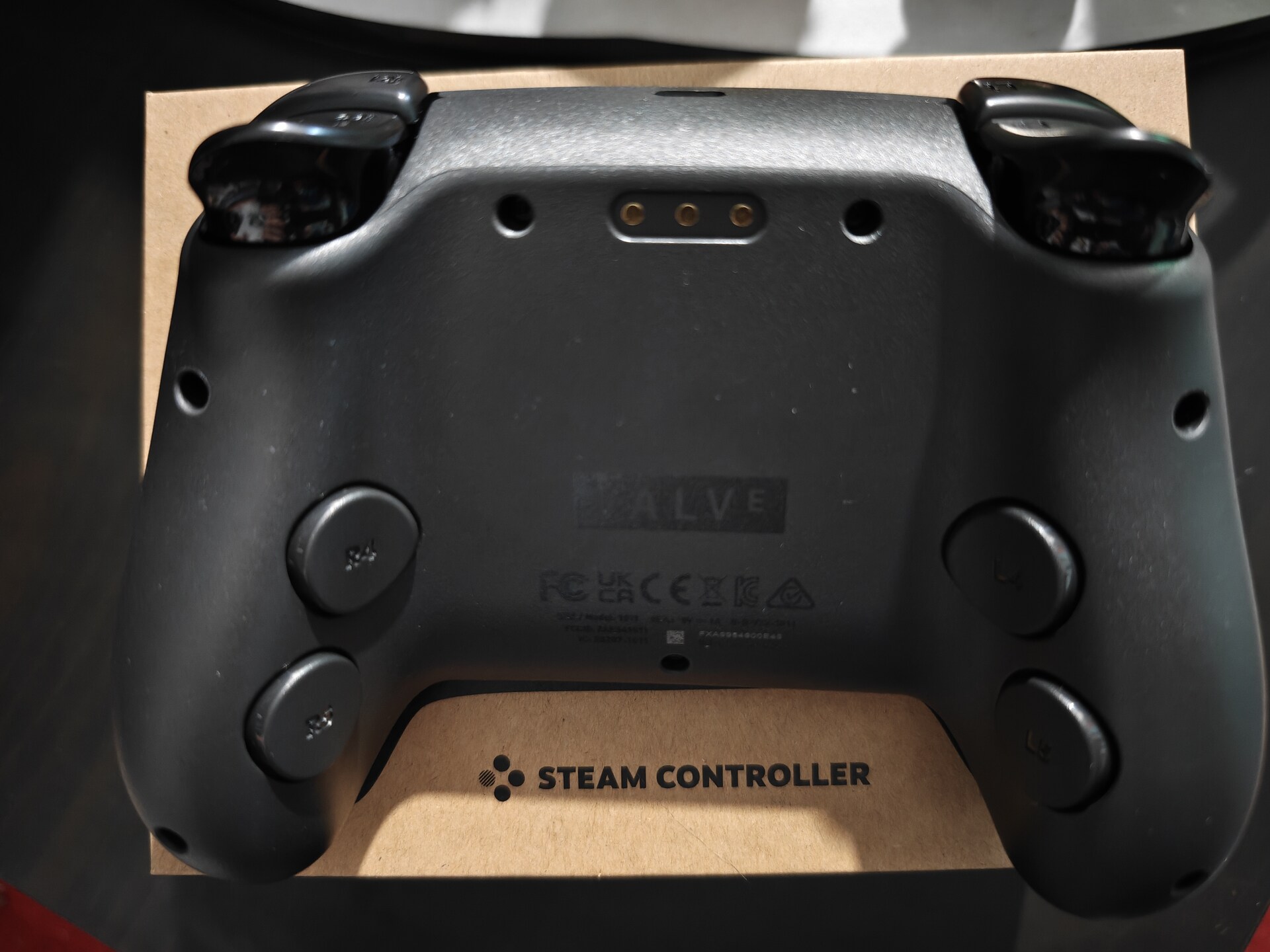 Steam Controller parte de trás
