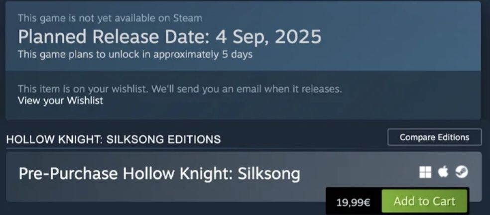 Silksong preço