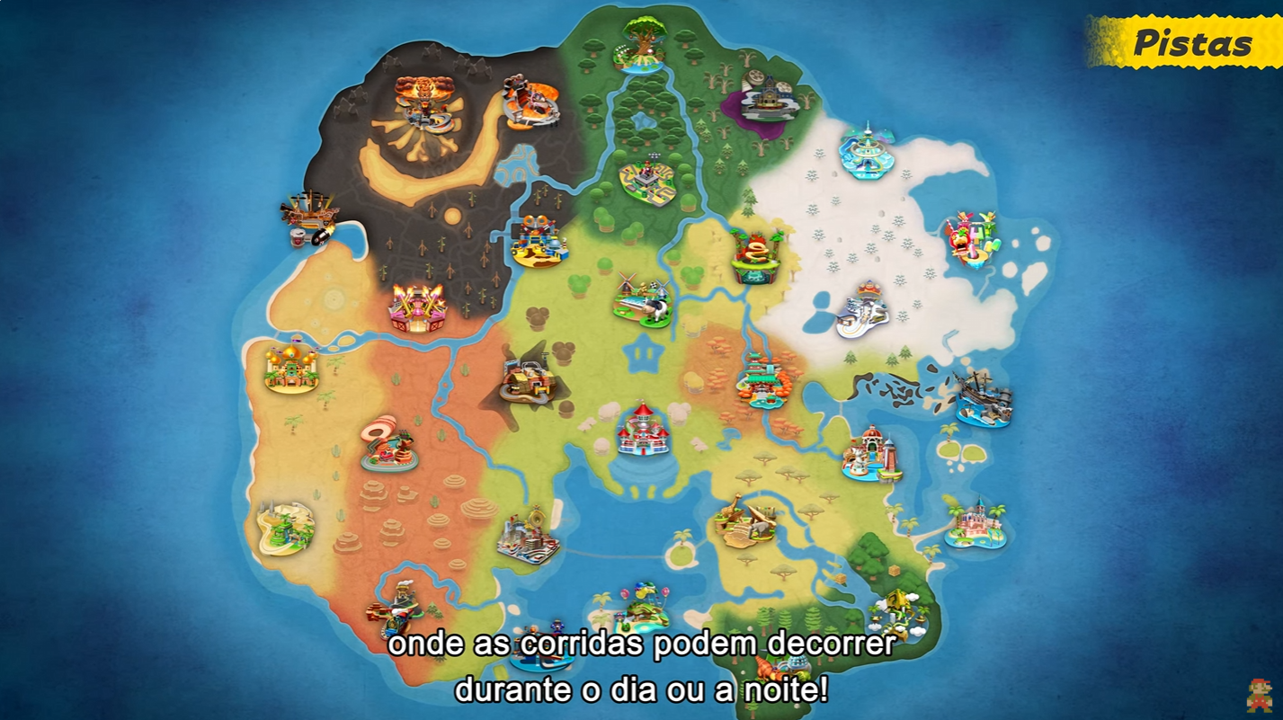 Mario Kart World mapa