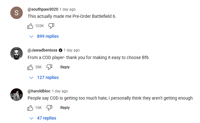 Comentários COD