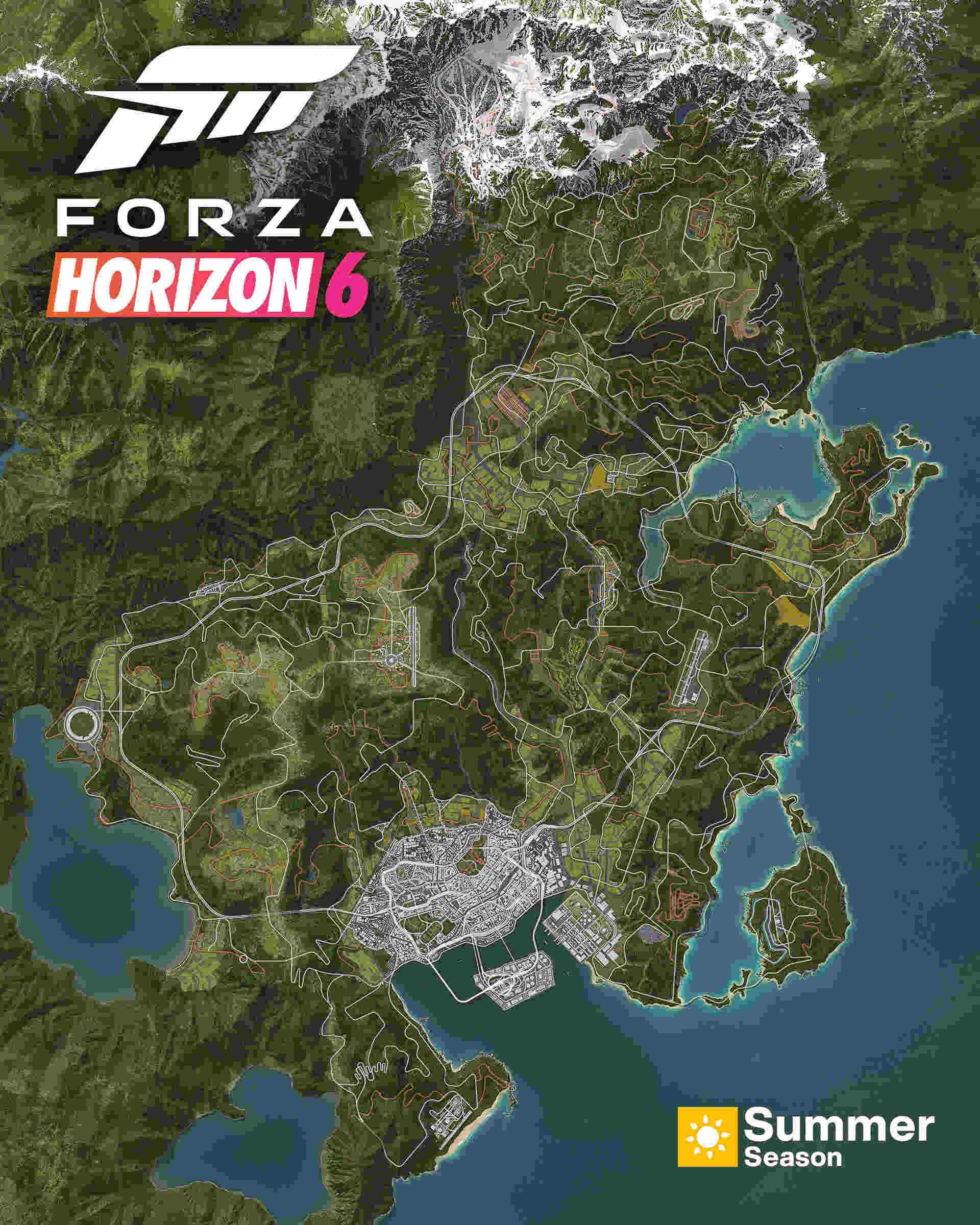 Forza Horizon 6 mapa completo
