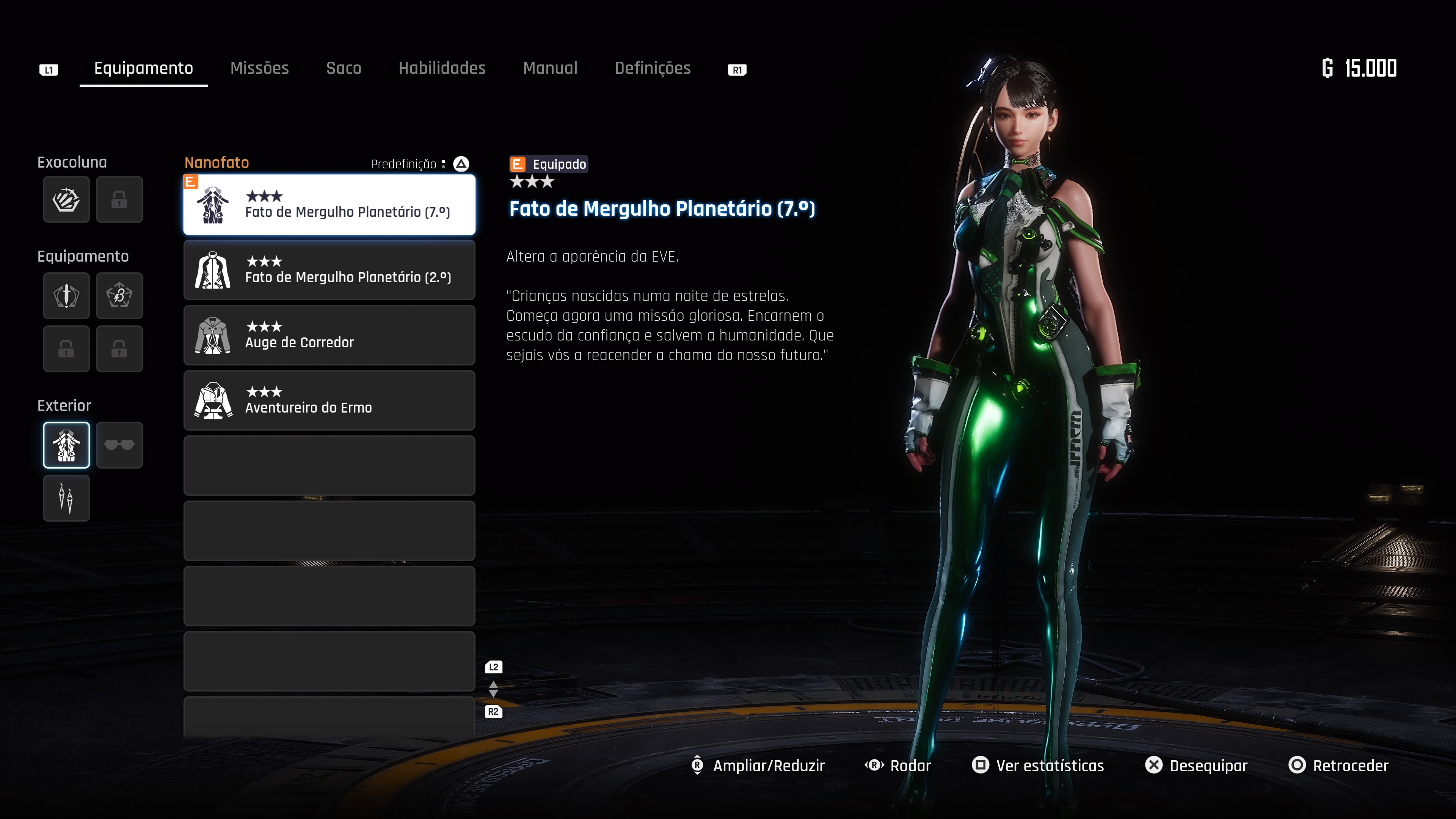 Stellar Blade Fato de Mergulho Planetário 7