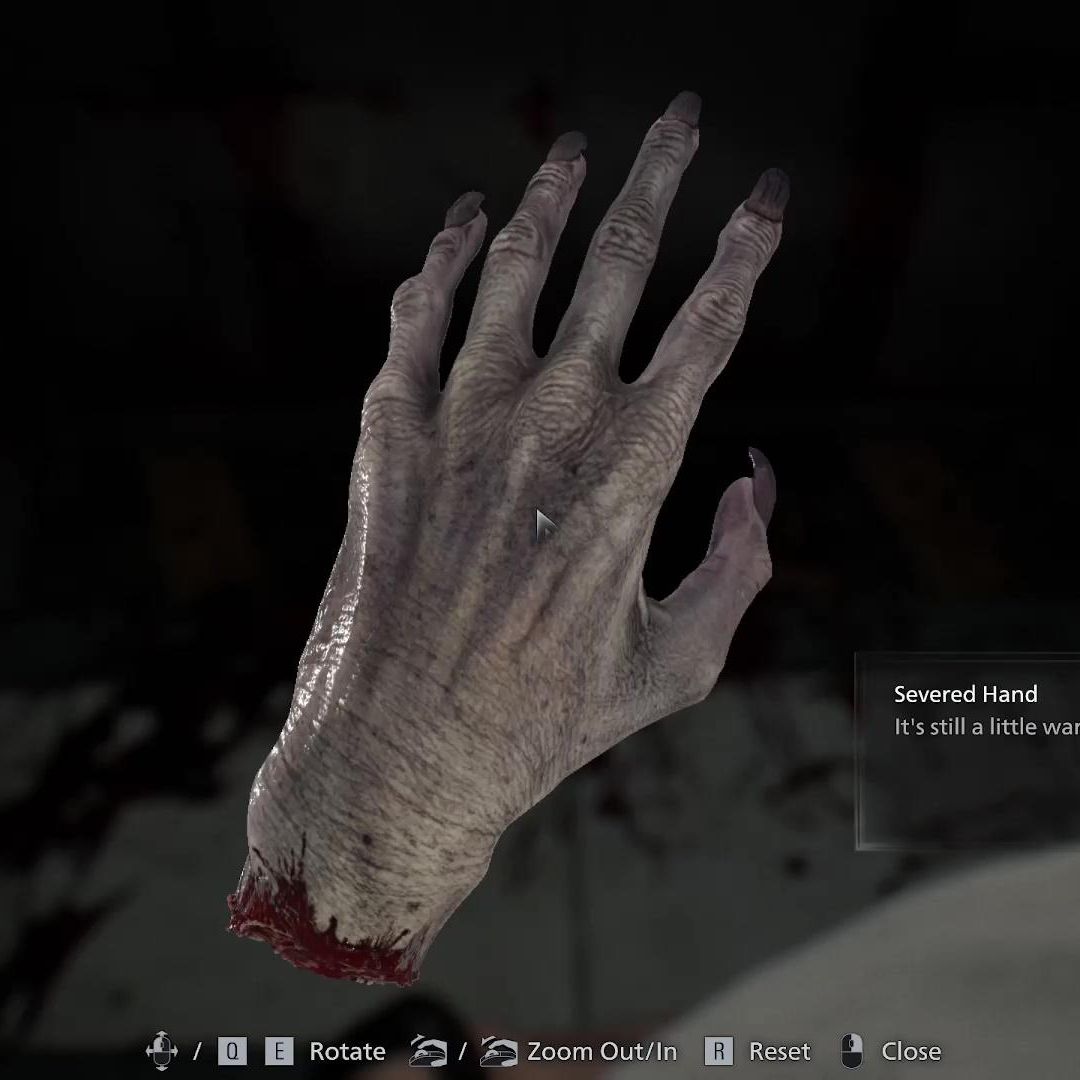 Resident Evil Requiem Severed Hand Resident Evil Requiem Severed Hand