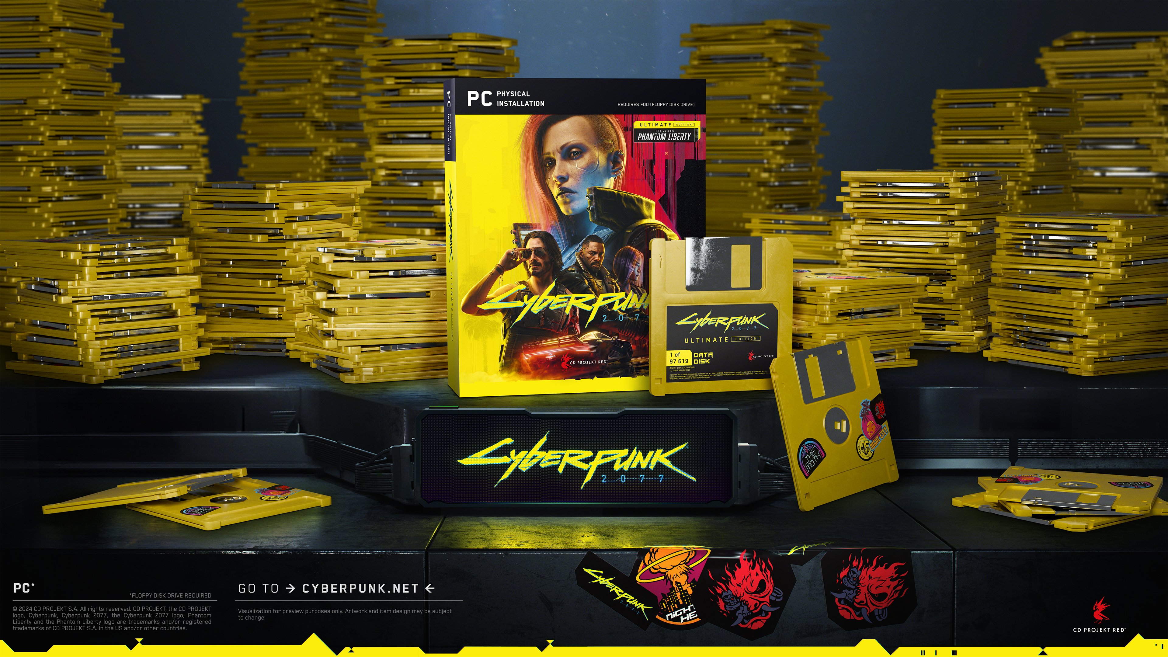 Cyberpunk 2077 floppy disk april's fool
