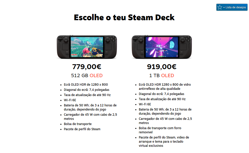 preço steam deck 2026