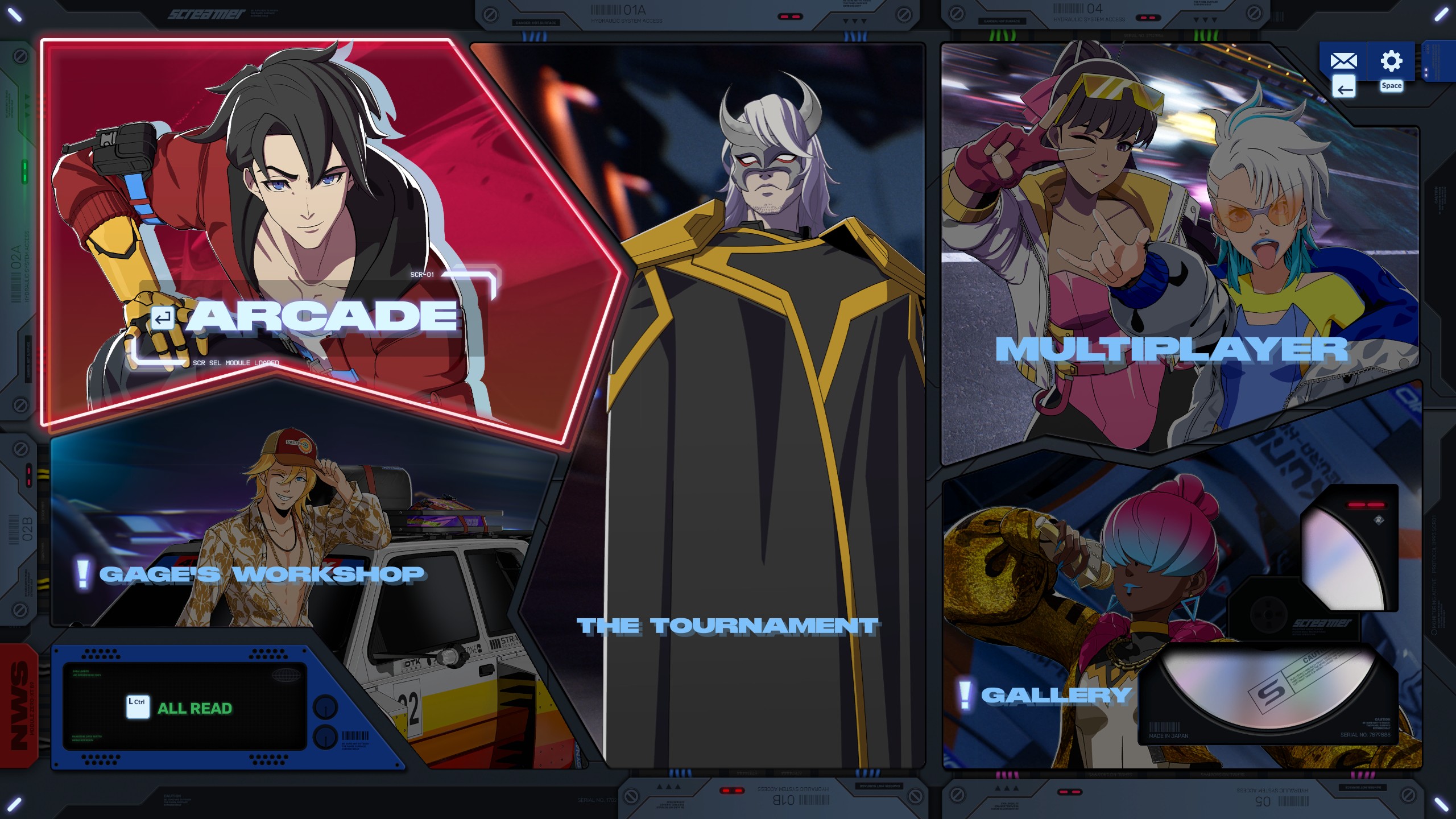 Screamer modos de jogo