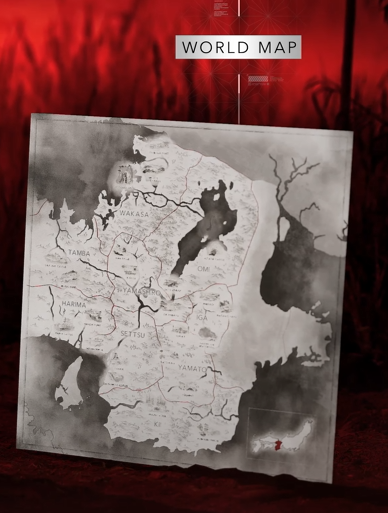 Assassin's Creed Shadows mapa