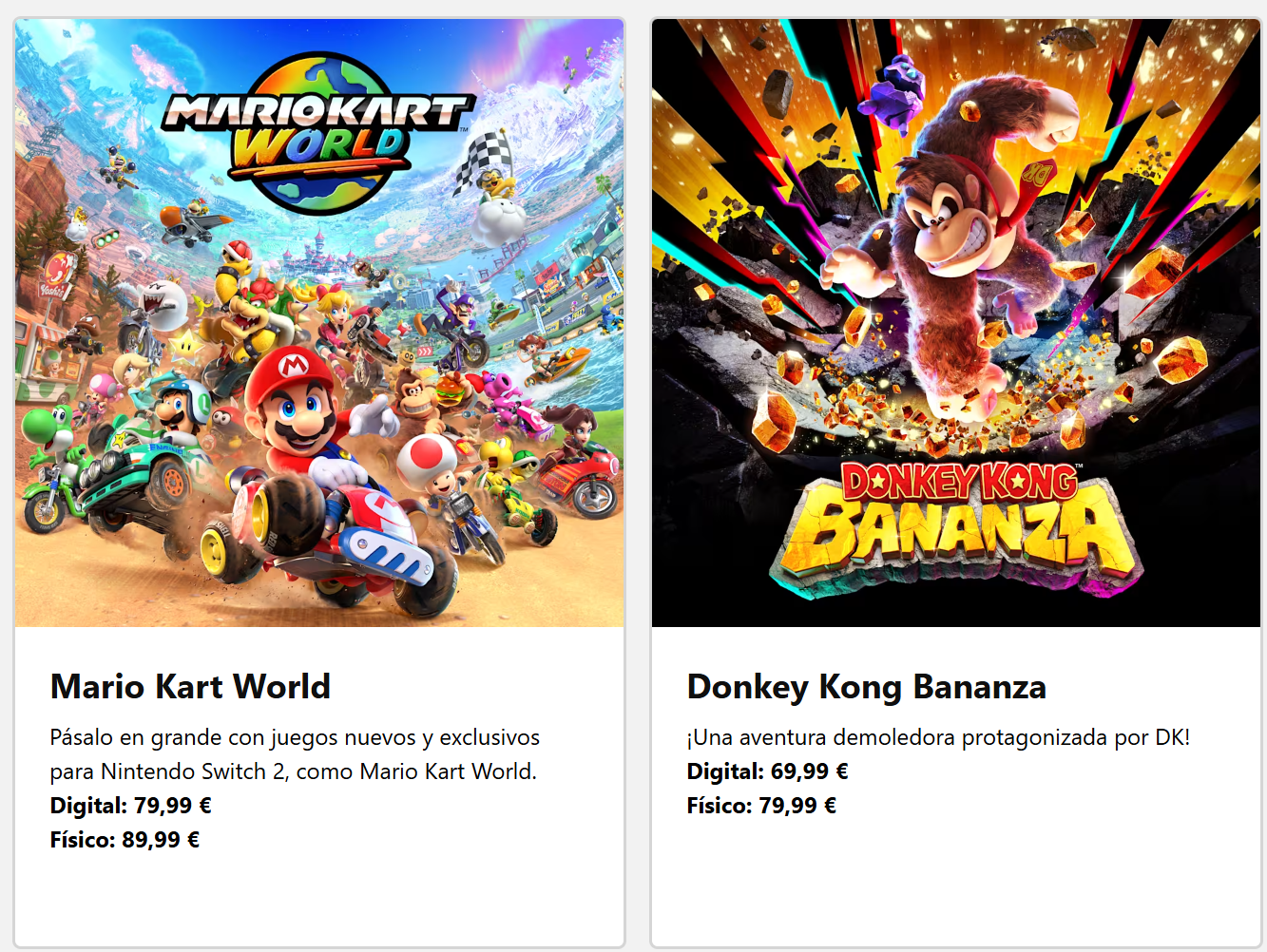 Nintendo Switch 2 jogos preço