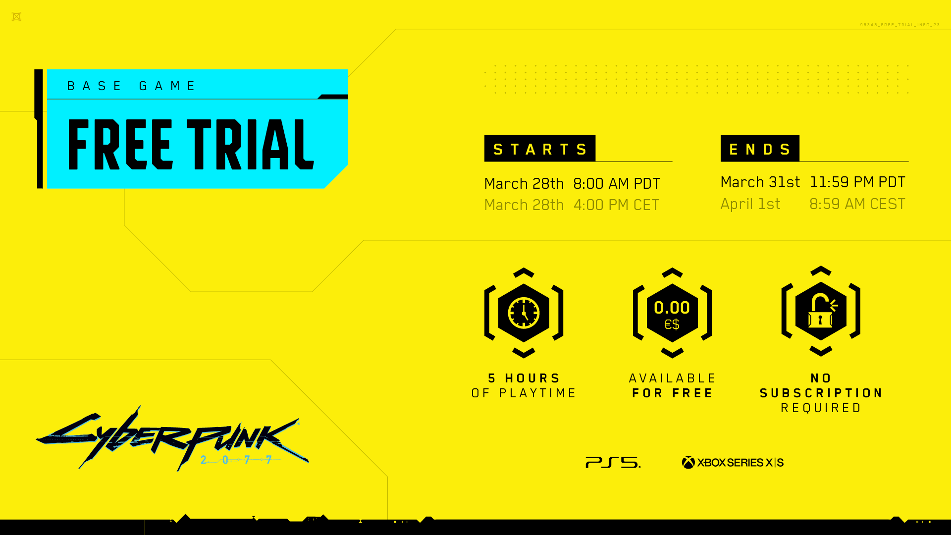 Cyberpunk 2077 free trial