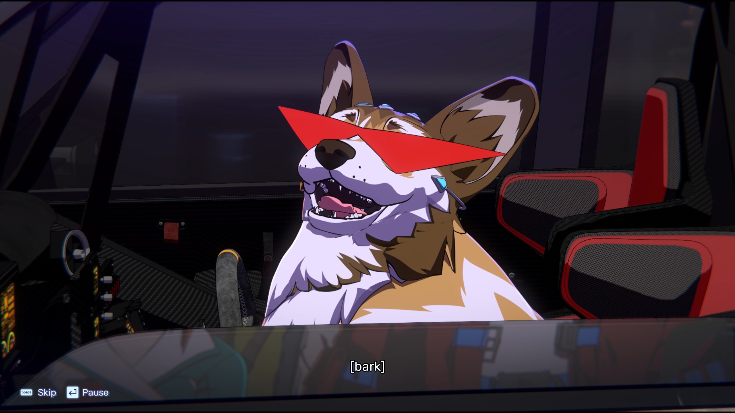 Screamer com com &oacute;culos